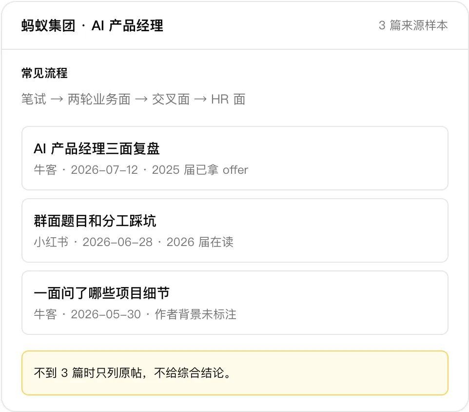 面经样本(官网示例)