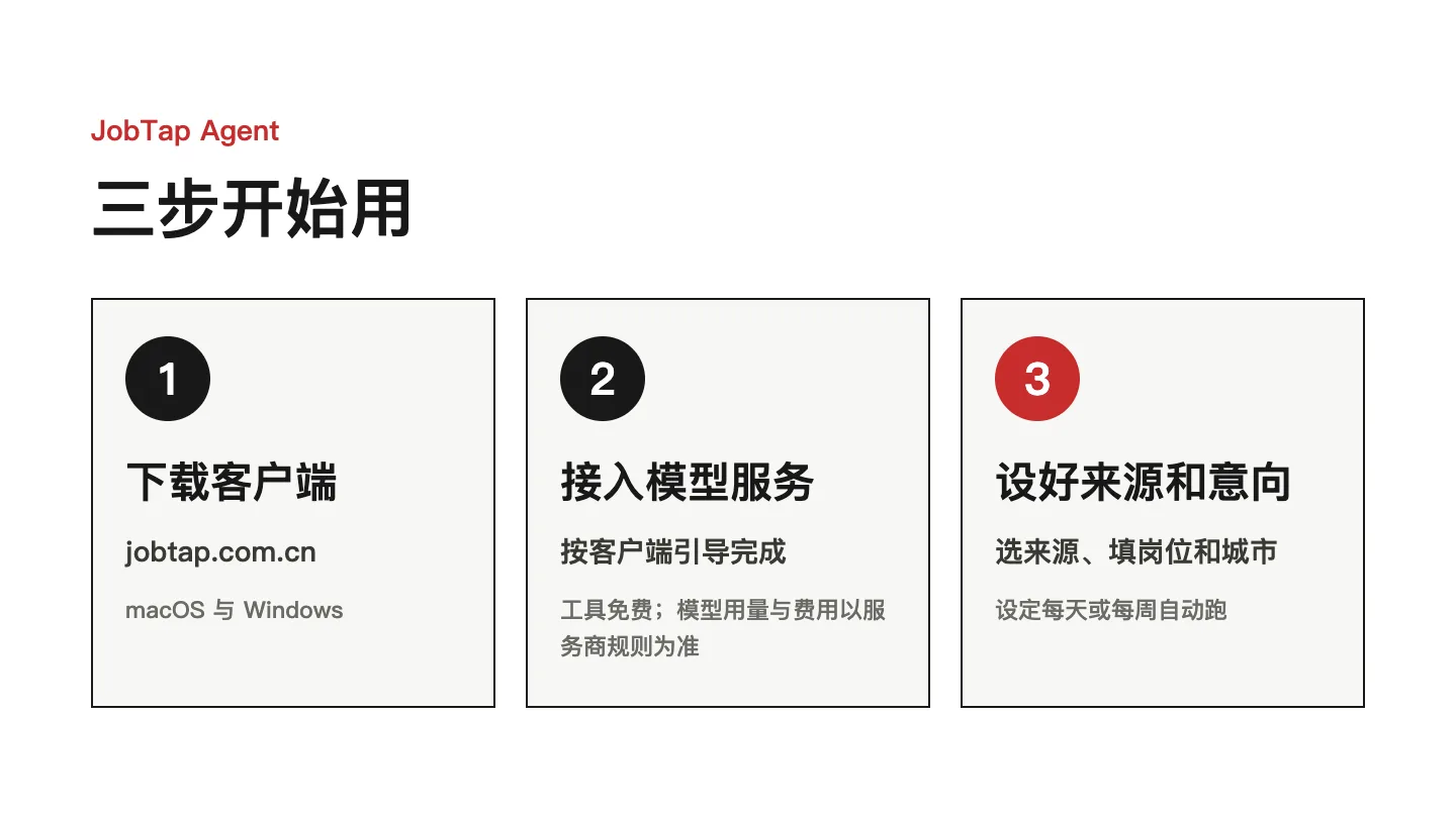 JobTap Agent 上线:秋招岗位看不完,交给它先筛一遍